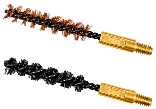 Otis Bore Brush Set 5.56mm/22 LR/22-250/223 Caliber 8-32" Thread 2" Long Bronze/Nylon Bristles 2 Per Pkg