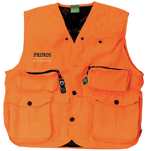Primos Gunhunter's Hunting Vest Large Blaze Orange Features Compass & LED Light