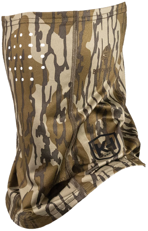 Moultrie Run N Gun Mossy Oak Bottomland 1/2 Face Mask OSFM