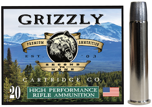 Grizzly Ammo 45-70 Gov+P 460gr Wide Long Nose Gas Check, 20rd Box