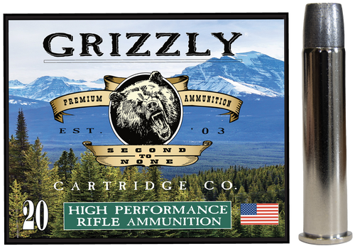 Grizzly Ammo 45-70 Gov+P 405gr Wide Long Nose Gas Check, 20rd Box