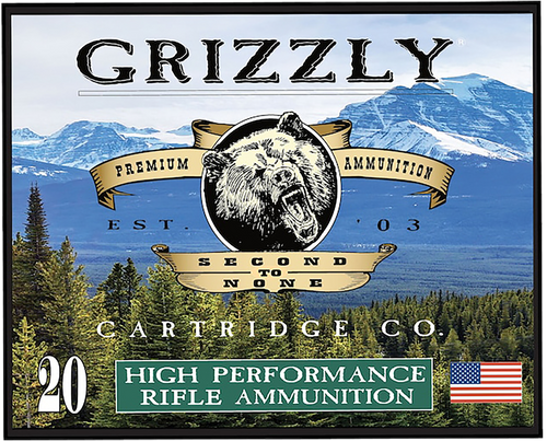 Grizzly Ammo 45-70 Gov 410gr Full Metal Jacket Flat Point, 20rd Box
