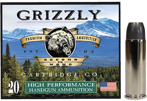 Grizzly Ammo 45 Colt+P 335gr Wide Long Nose Gas Check, 20rd Box