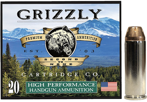Grizzly Ammo 45 Colt+P 225gr Jacketed Hollow Point, 20rd Box