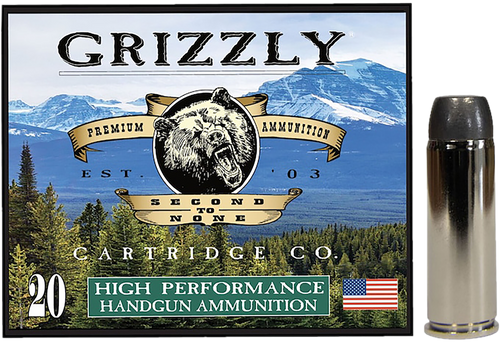 Grizzly Ammo 45 Colt 265gr Wide Flat Nose Gas Check, 20rd Box