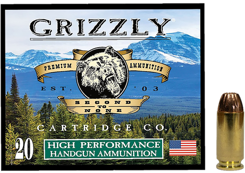 Grizzly Ammo 40S&W 200gr Jacketed Hollow Point, 20rd Box