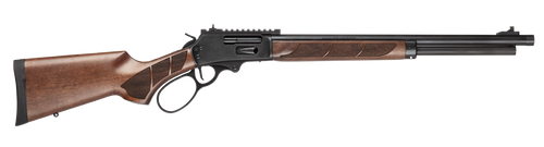 [022188900804] Smith & Wesson 1854 45-70 Gov, 20" Threaded Barrel, , Armornite Black, Walnut, Large Loop, XS Ghost Ring, Gold Bead, 6rd