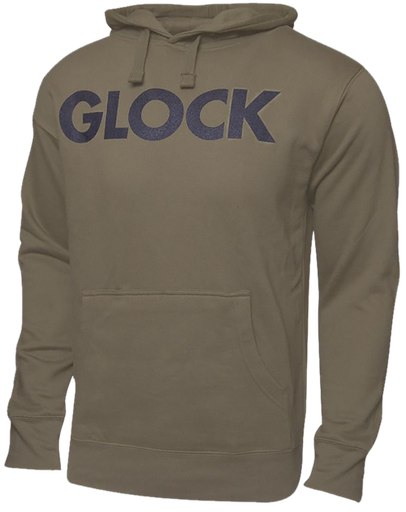 [764503058189] Glock AP95790 Traditional Hoodie Olive Drab Green Durable Soft Fabric Long Sleeve XL