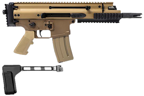 [845737020149] FN SCAR 15P 300 Blackout, 7.50" Barrel, Flat Dark Earth, Picatinny, SB Tactical Brace, 30rd