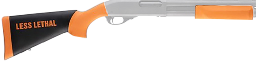 [743108087428] Hogue Overmolded Stock, For Less Lethal, Fits Remington 870, Orange