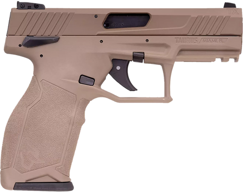 [725327943259] Taurus TX22  22 LR,4.60" Matte Black Threaded Barrel, Black Anodized Serrated Slide, Flat Dark Earth Polymer Frame Picatinny Rail, Textured Grip, 22rd