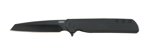 [794023380200] Columbia River LCK + TANTO BLACKOUT, 3.22" Folding Knife Liner Lock, Plain Edge, 8Cr13MoV Steel Blade, Oxide Finish, Glass-Reinforced Nylon Handle, Assisted Opening IKBS