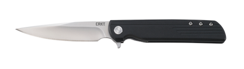 [794023380101] Columbia River LCK +, 3.33" Folding Knife Liner Lock, Plain Edge, 8Cr13MoV Steel Blade, Satin Finish, Glass-Reinforced Nylon Handle, Assisted Opening IKBS