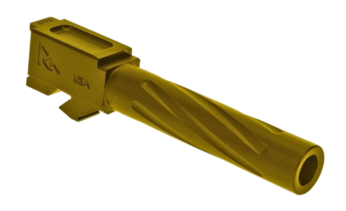 [788130029886] Rival Arms Precision V1 Drop-In Barrel 9mm 4.49" Gold PVD Finish 416R Stainless Steel Material for Glock 17 Gen3-4