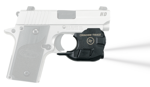 [850002469318] Crimson Trace LTG776 Lightguard For Handgun Sig P238/P938 110 Lumens Output White LED Light Trigger Guard Mount Matte Black Polymer