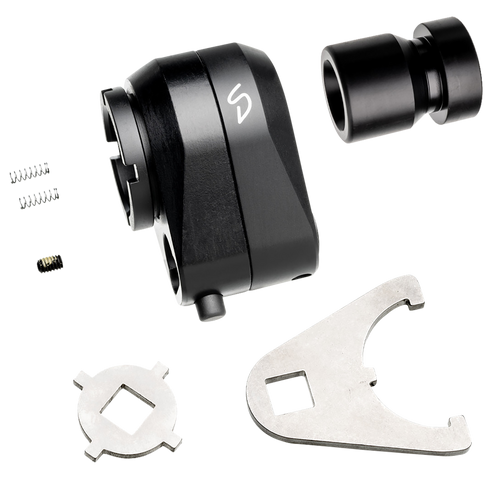 [850001176804] Stern Defense Rapid Attach AR Mini Buttstock Adapter Black Aluminum/Steel