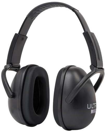 [026509077282] Allen ULTRX Sound Blocker Muffs, Earmuff, NRR 23dB, Black