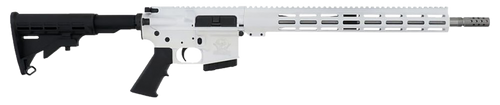 [702458691167] Great Lakes GLFA 350 Legend 5rd,18" Stainless Threaded Barrel, White Cerakote Picatinny Rail Aluminum Receiver, M-Lok Handguard Black Stock, Mil-spec Polymer Grip
