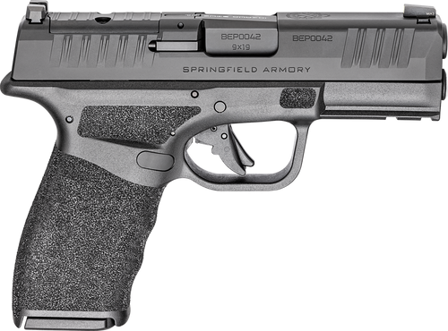 [706397991180] Springfield Hellcat Pro 9mm, 3.7" Forged Barrel, Melonite Black, Crimson Trace CT-1500 Red Dot, Tritium Front, Range Bag, 5x10rd Mags, California Compliant