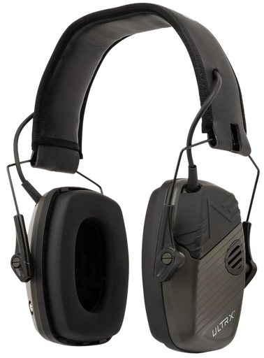 [026509076995] Allen ULTRX Slim Fit E-Muff, Electronic Earmuff, NRR 24dB, Olive Green