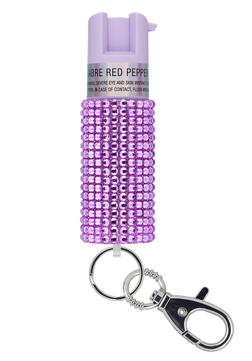 [023063107691] Sabre Jeweled Pepper Spray Lavender KRJLV02