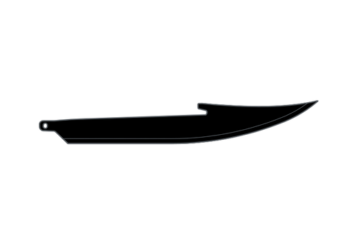 [743404232577] Outdoor Edge Edge Boning/Filet Blades, Plain Edge, 5" Blades, 420J2 Stainless, Black Oxide Finish, Black, 6 Pack