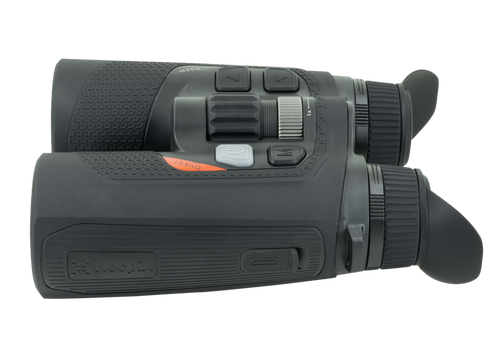 [850048751538] NOCPIX Quest H35R, Thermal Binocular, 3X Native Magnification, 8X Digital Zoom, 35mm Objective Lens, 1000 Yard Laser Range Finder, 12 Micron, 640x512 (60 Hz), Matte Finish, Black