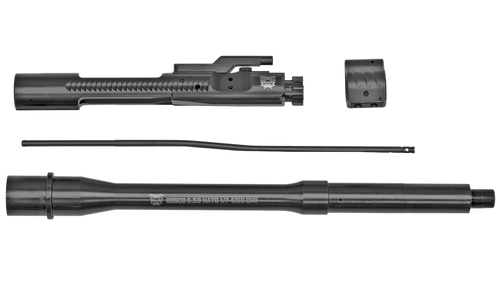[181969500746] Rosco Bloodline, Saucepack, Barrel, 5.56mm, 14.5", Mid Length Gas System, Fits AR-15, Nitride Finish, Black, Includes Bolt Carrier Group, Gas Tube and Non Adjustable Gas Block
