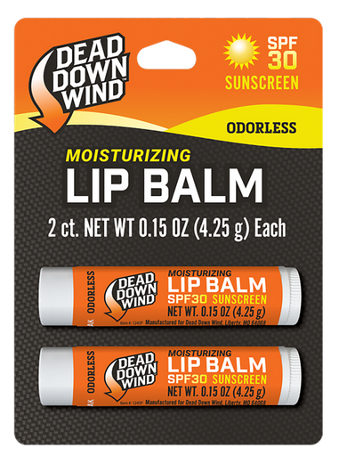 [189168000968] Dead Down Wind 1249BC Lip Balm 0.15 oz Unscented Broad Spectrum SPF 30 Sunscreen