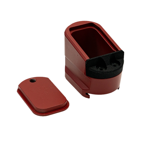 [810159261289] Shield Arms Magazine Extension M&P 2.0, Red Anodized Aluminum, 5rd