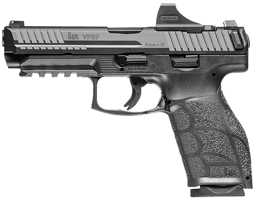 [642230269026] HK VP9A1 F 9mm, 4.5" Barrel, Front Night Sight, Holosun SCS Optic, 2x10rd Mags