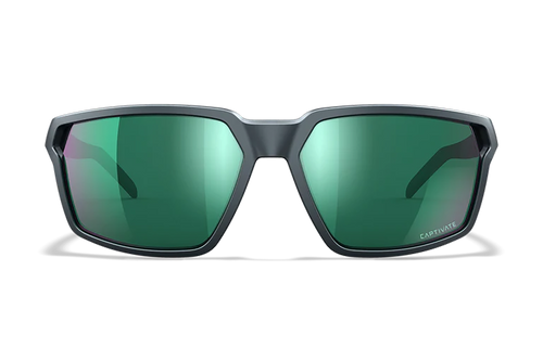 [712316023740] Wiley X Sierra M/L Green Mirror Lens Polycarbonate Matte Graphite Frame