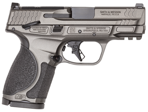 [022188899993] Smith & Wesson M&P M2.0 9mm, 3.6" Barrel, Optics Ready, Thumb Safety, Tungsten Gray, 2x15rd