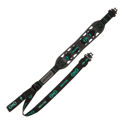 [026509062653] Allen Girls With Guns Black Label Sling made of Black Rubber with 22.50"-39" OAL, Swivels & Adjustable Design for Rifles