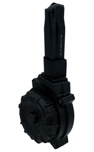 [708279016189] ProMag 50rds Drum 9mm Fits Ruger Max-9 Black Polymer