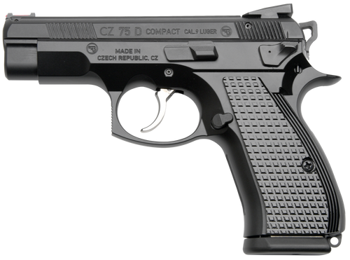 [860009867062] CZ Custom Shop CZ 75 D PCR 9mm, 3.90" Barrel, Serrated Slide, Beavertail, Checkered Grip, 15rd