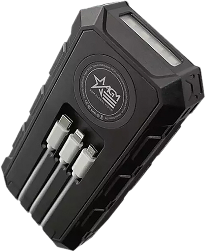 [810027774231] AGM Global Vision Solar Power Bank Black 5V