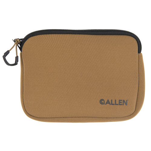 [026509067726] Allen Neoprene Pistol Pouch, Compact, Neoprene, Flat Dark Earth