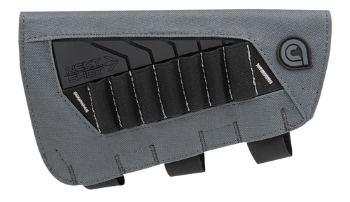 [026509069409] Allen Next Shot Bridger Cartridge Carrier Black/Gray .223-300 Win Magnum Capacity 7rd Rifle Buttstock Mount Features Soft Cheek Piece