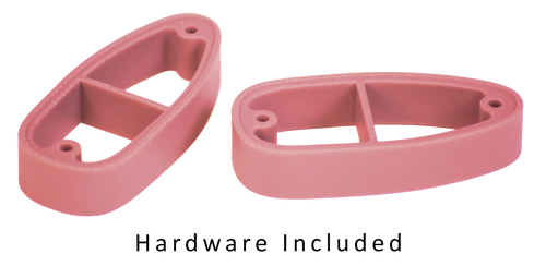 [611613000082] Crickett LOP Spacer Kit Pink Polymer, Fits Crickett Synthetic Rifles, Kit Includes 2 3/4" Spacers, 2 Long & 2 Short Butt Plate Screws & Instruction Card
