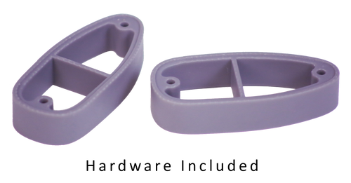 [611613000129] Crickett LOP Spacer Kit Purple Polymer Fits Crickett Synthetic Rifles, Kit Includes 2 3/4" Spacers, 2 Long & 2 Short Butt Plate Screws & Instruction Card