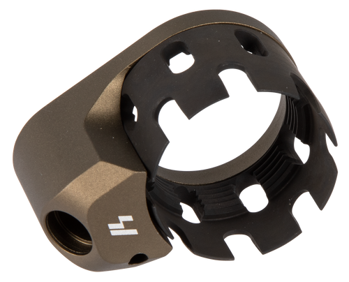 [708747547078] Strike AR Castle Nut and Extended End Plate Flat Dark Earth Anodized Steel