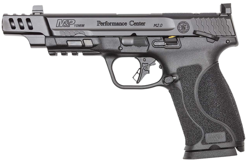 [022188900163] Smith & Wesson M&P M2.0 Performance Center 10mm, 5.6" Ported Barrel, Night Sights, Optics Ready, 2x10rd Mags