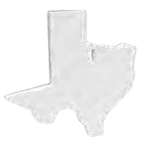 [888151083918] Birchwood Casey AR500 Gong, Texas Silhouette Target, 3/8", 1-Hole, White