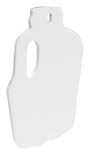 [888151082980] Birchwood Casey AR500 Gong, Milk Jug Silhouette Target, 3/8", 1-Hole, White