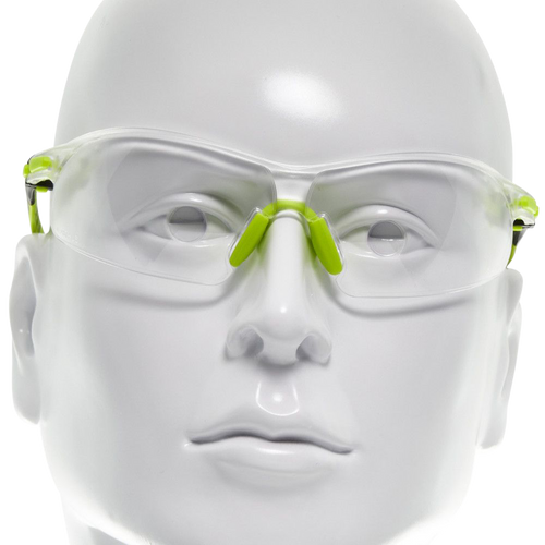 [026509049975] Allen All-In Youth Shooting Glasses 100% UV Rated Polycarbonate Clear Lens with Fluorescent Yellow Frame & Nose Piece