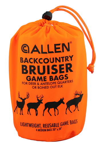 [026509063636] Allen BackCountry Bruiser Deer Game Bag Set Orange Polyester 4 Bags