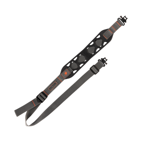 [026509060642] Allen Cirrus Ultralight Gun Sling Swivels Black Silicone Rubber BakTrak Grip Panel, Adjustable Length 28" to 36"