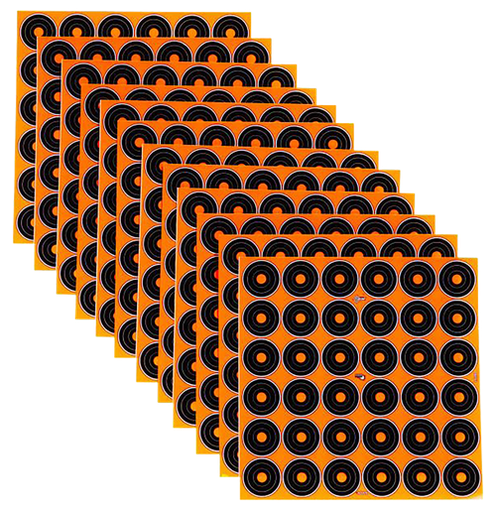 [026509046462] EZ-Aim Splash Reactive Black/Orange Self-Adhesive Paper Bright Yellow Enhancement 12 Pack