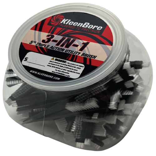 [026249005743] Kleen-Bore Triple Action, Nylon Utility Brush, 5", 50 Per Pack